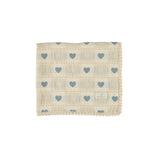 Bebe Organic Heart Blanket - Blue Patchwork