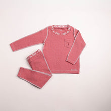 Load image into Gallery viewer, Bee &amp; Dee Heathered Seam Style Loungewear - Pomegranate