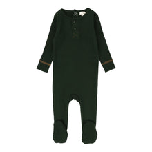 Load image into Gallery viewer, Lil Legs Henley Footie - Green