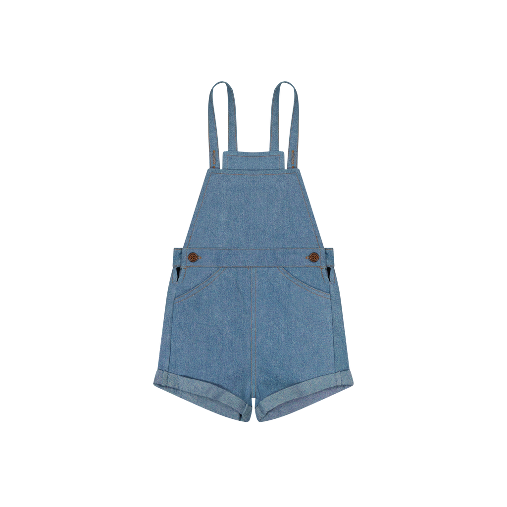 Retro Kid Hollis Denim Baby Overalls