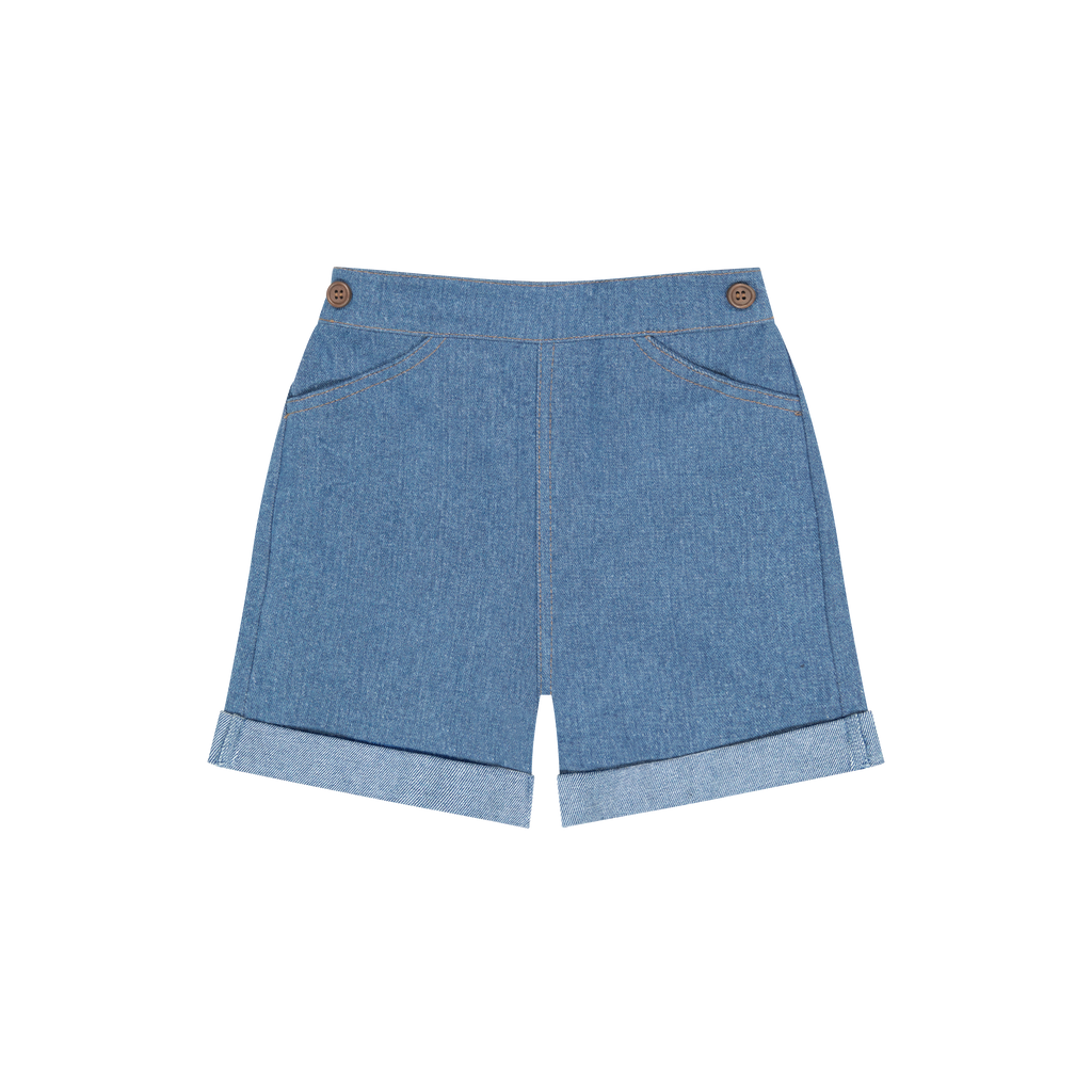 Retro Kid Hollis Denim Boy Short Pants