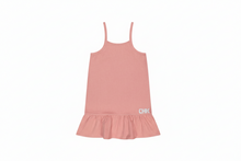 Load image into Gallery viewer, Retro Kid Hollis Strap Ruffle Dress - Pink Denim