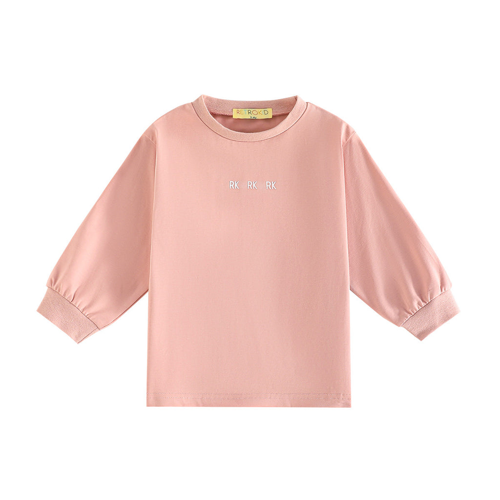 Retro Kid Hollis RK Logo Long Sleeve Tee - Pink