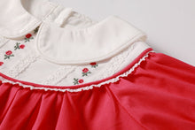 Load image into Gallery viewer, Nou Nelle Hot Pink Embroidered Romper