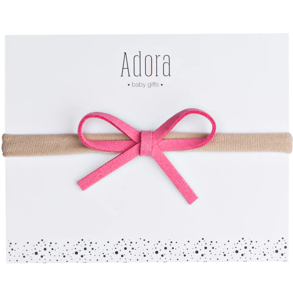 Adora Mini Classic Headband - Hot Pink