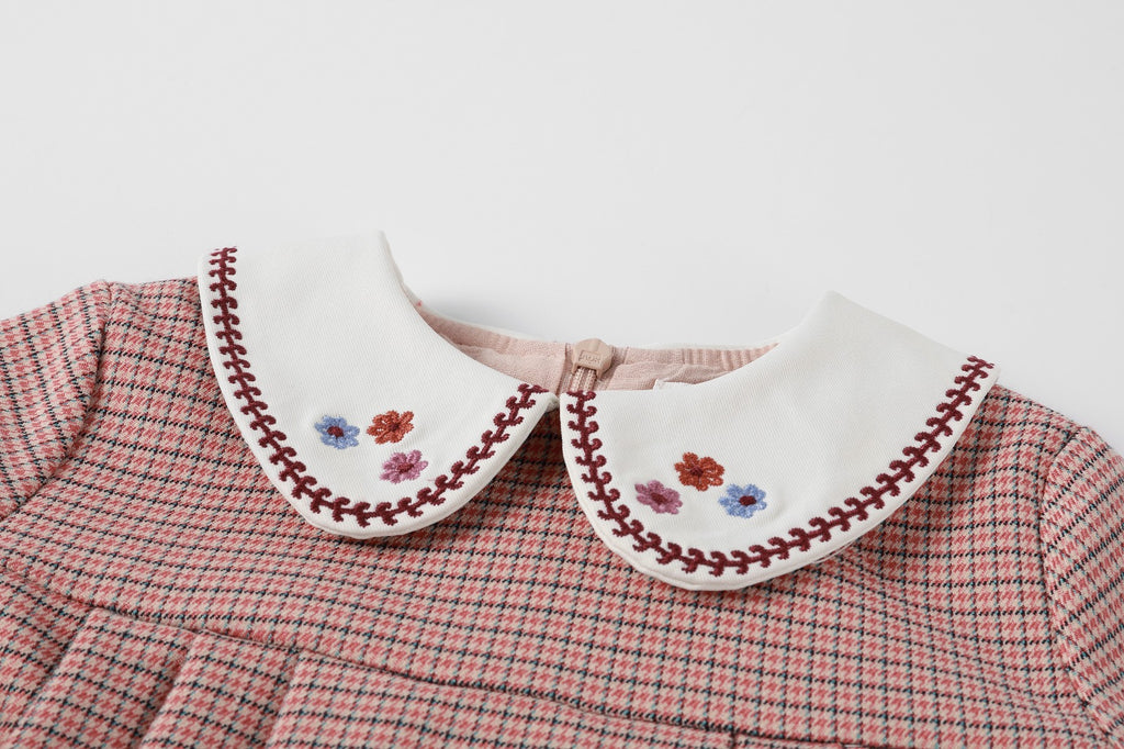 NouNelle Houndstooth Pink Dress