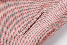 Load image into Gallery viewer, NouNelle Rust Collar Sweater And Houndstooth Pink Skirt