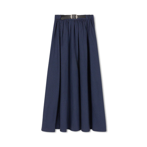 Velvette Label Blue Black Belt Skirt