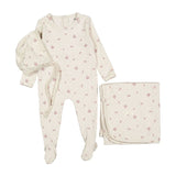 Ladida Rose Grid Print Layette Set