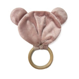 Swaddle Bee Teddybee Teether Ring - Dusty Pink