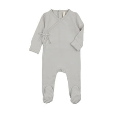 Load image into Gallery viewer, Lil Legs Brushed Cotton Wrapover Footie &amp; Hat - Pale Blue
