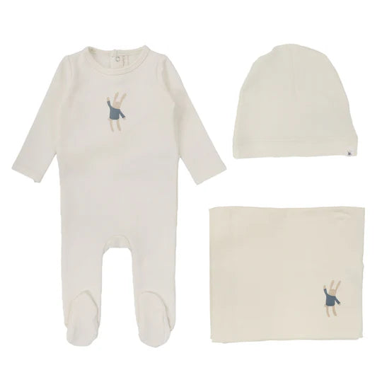 Lilette All Over Floral Layette Set - Slate main image 0