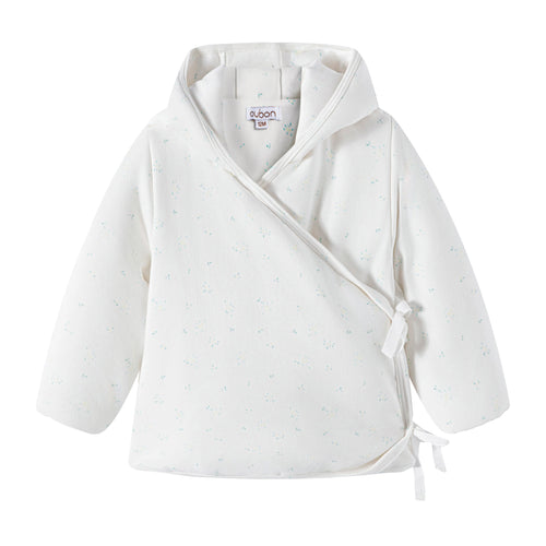 Oubon Yellow & Blue Floral Wrap Jacket & Hat