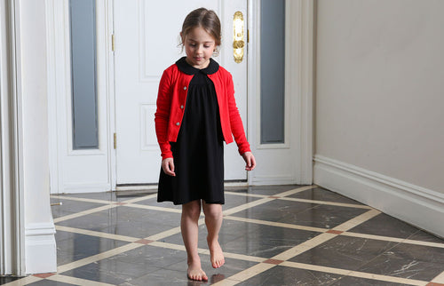 Bopop Sleeveless Maxi - Short with Red Cardigan