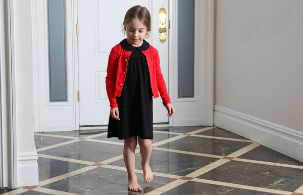 red dress with black cardigan Size M - Vintage Red & Black Sweater Dress W/gold Accents Size 8 FLAWED