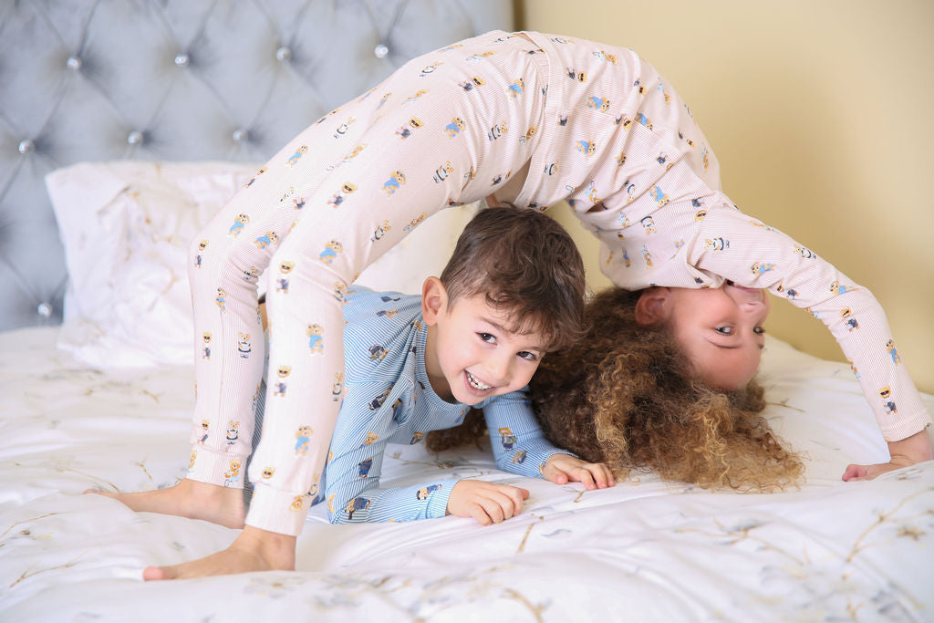 Bopop Bear Pajamas - Pink