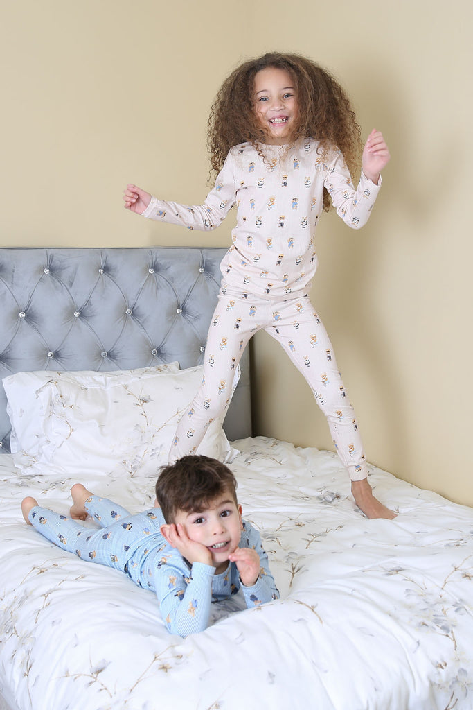 Bopop Bear Pajamas - Blue