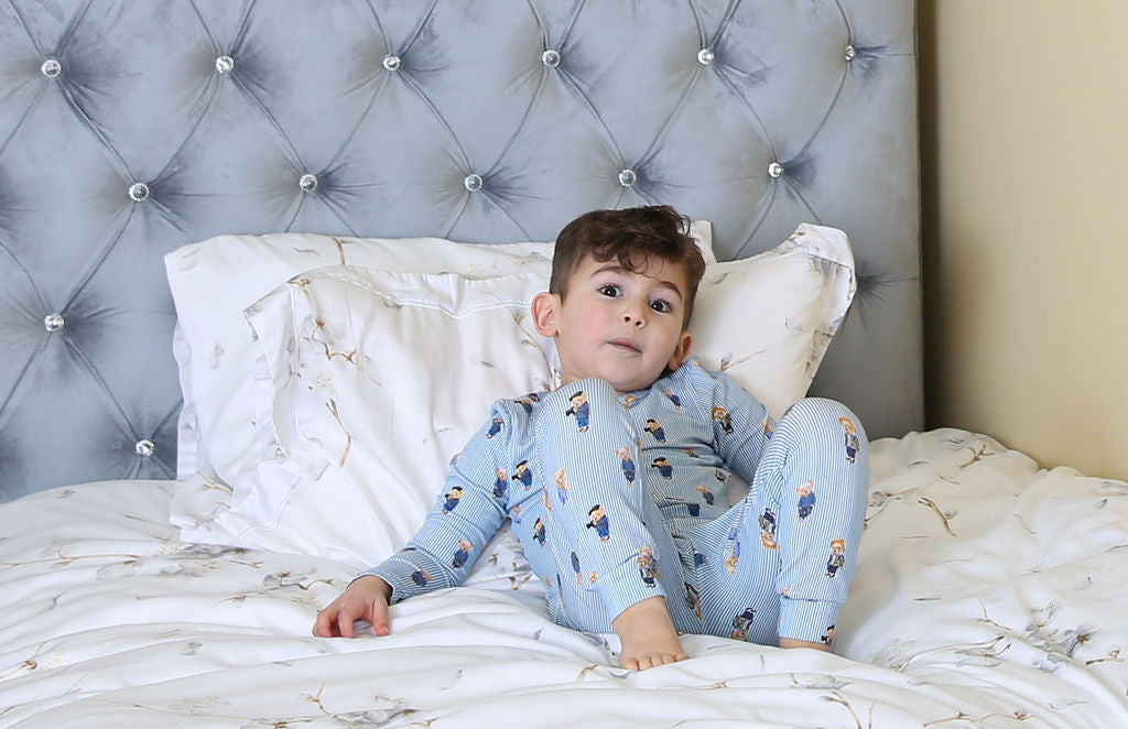 Bopop Bear Pajamas - Blue