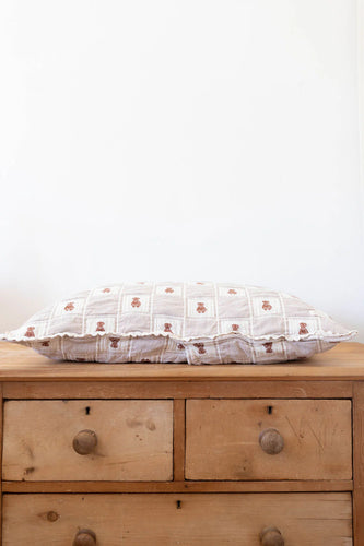 New Grain Patchwork Pillowcase - Teddy