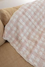 Load image into Gallery viewer, New Grain French Plaid Blanket - Petal