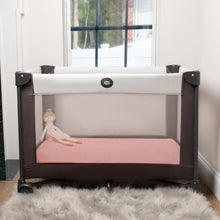 Load image into Gallery viewer, Swaddle Bee Portable Small Crib Sheet - Dusty Pink
