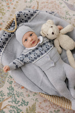 Load image into Gallery viewer, Looms Fair Isle Collection Baby 3Pc Set - Blue