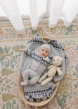 Load image into Gallery viewer, Looms Fair Isle Collection Baby 3Pc Set - Blue