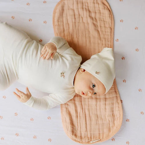 Ely's & Co 3 Pk Muslin Burp Cloths - Floral Pink