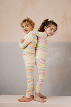 Load image into Gallery viewer, Limited Edition Multi Pastel Striped Pajamas - Sky