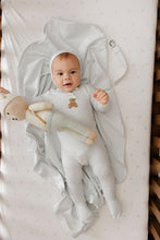 Load image into Gallery viewer, Ely's &amp; Co Gingham Teddy Collection Footie - Blue