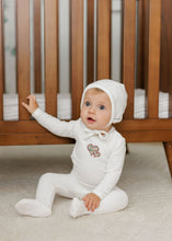 Load image into Gallery viewer, Ely's &amp; Co Embroidered Liberty Collection Footie And Beanie - Ivory/Pink