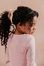 Load image into Gallery viewer, Limited Edition Multi Pastel Striped Cuff Logo Pajamas - Pink
