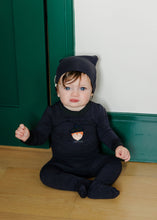 Load image into Gallery viewer, Ely's &amp; Co French Terry Scottish Collection Footie And Beanie - Navy