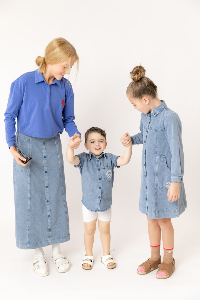 Nou Nelle Denim Shirt Dress (Long Sleeve)