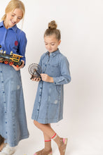 Load image into Gallery viewer, Nou Nelle Denim Shirt Dress (Long Sleeve)