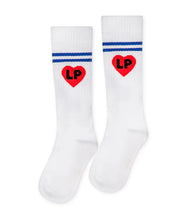 Load image into Gallery viewer, Little Parni LP Knee Socks (LP-006) - White/Royal Blue