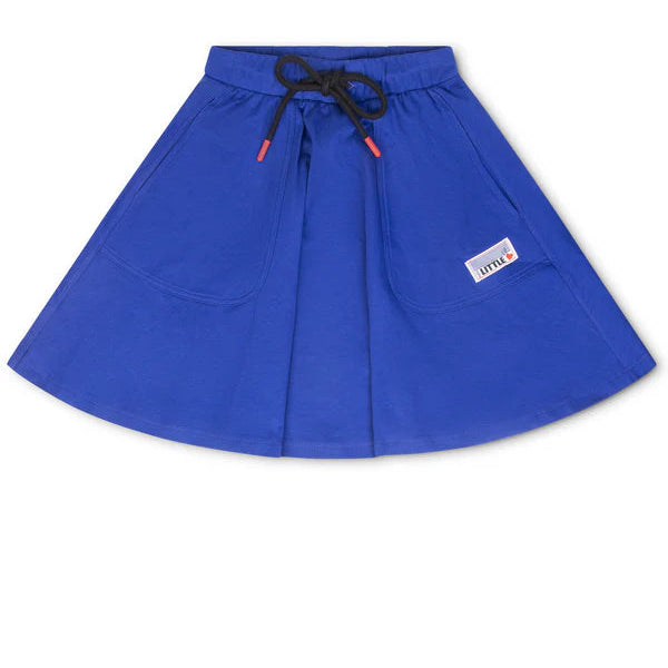 Little Parni Varsity Short Skirt (K619) - Royal Blue