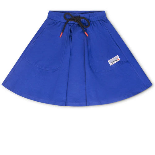 Little Parni Varsity Short Skirt (K619) - Royal Blue