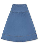 Little Parni Denim Maxi Skirt (K607) - Blue Denim