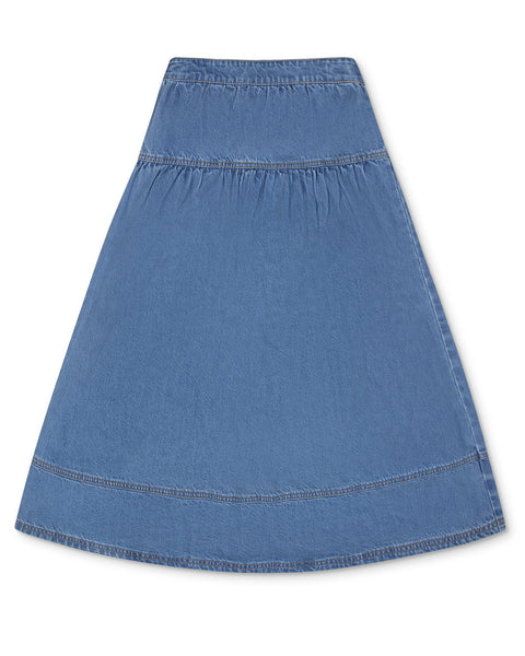 Little Parni Denim Maxi Skirt (K607) - Blue Denim – Moonlight
