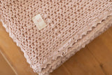 New Grain Cozy Waffle Blanket - Petal
