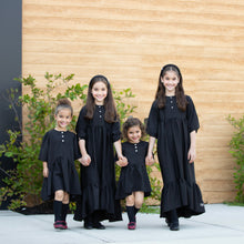Load image into Gallery viewer, Retro Kid Mae Maxi Dress With Jewel Buttons - Black TRUE TO SIZE DON’T SIZE UP