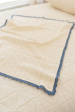 Load image into Gallery viewer, New Grain Knit Pointelle Blanket - Bluejay