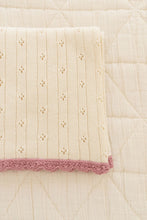 Load image into Gallery viewer, New Grain Knit Pointelle Blanket - Ballet