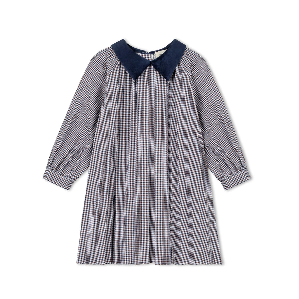 Limonana Windsor Checked Dress - Navy Plaid
