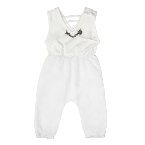 Mini Nod Chain Combo Onesie - White