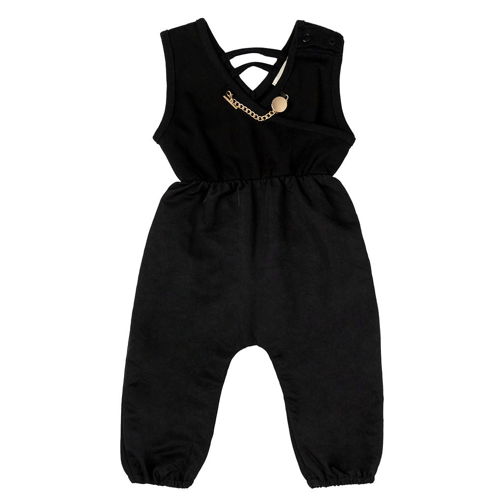 Mini Nod Chain Combo Onesie - Black