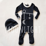 Little Parni K431 Baby Logo Stretchie - Navy / White