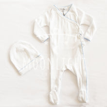 Load image into Gallery viewer, Little Parni K434 Baby Pico Onesie - White / Light Blue