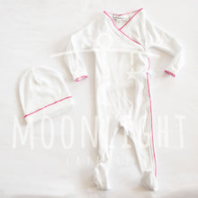 Load image into Gallery viewer, Little Parni K434 Baby Pico Onesie - White / Pink